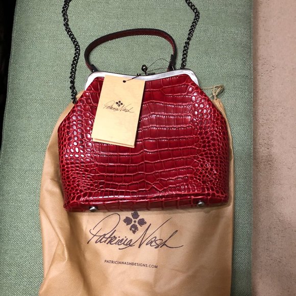 patricia nash laureana leather frame satchel